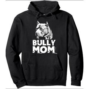 Bully Mom Black Hoodie - EUC Large Women's